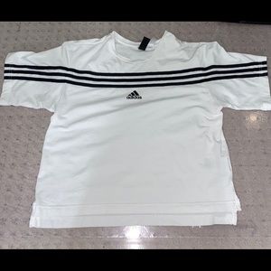white adidas t shirt